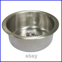 Hafele Single Bowl Round Kitchen Sink Bourne Circular Stainless Steel 567.47.040