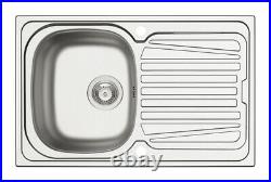 Hafele Sparta Sink Single Bowl With Drainer Kitchen Sinks Satin Stainless Steel