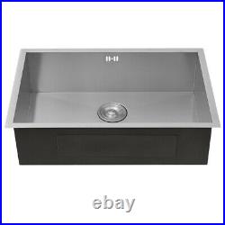 Handmade Stainless Steel Kitchen Square Sink 1.0 Single Bowl with Silencer Pad