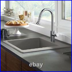 Hansgrohe S51 Kitchen Sink Single Bowl Inset Concrete Grey SilicaTec 560x510mm