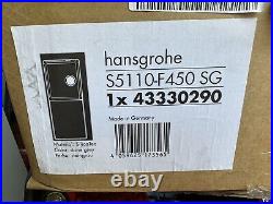 Hansgrohe S51 Kitchen Sink Single Bowl Inset With Drainer Grey 1050x510mm
