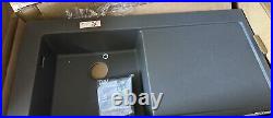 Hansgrohe S51 Kitchen Sink Single Bowl Inset With Drainer Grey 1050x510mm
