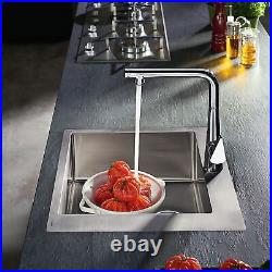 Hansgrohe S71 Kitchen Sink Single Bowl Stainless Steel Inset Integrated 550x500