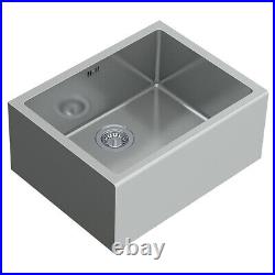 Iivela PILATO Stainless Steel 60cm Belfast Single Bowl Kitchen Sink with Waste