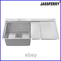 JASSFERRY Stainless Steel Insert Kitchen Sink Single Bowl Drainer 1.2mm