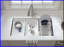 KOHLER 2365-NA Prolific 29 inch Workstation Stainless Single Bowl Kitchen Sink