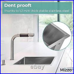 Kitchen Sink Mizzo Quadro 40-40 Single Bowl Stainless Steel with Satin Finish