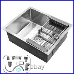 Kitchen Sink Single Bowl Square Stainless Steel Undermount Square Sink UK