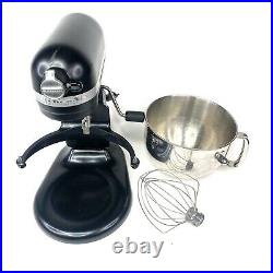 KitchenAid 600 Pro Bowl Lift Stand Mixer RKP26M1X LC Black With Bowl and Whisk