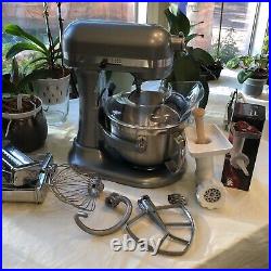 KitchenAid Series 600 Pro 6-qt Stand Mixer w meat grinder, pasta & sausage maker