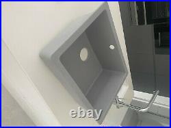 Lamona SNK2125 Single Bowl Inset Granite Composite Grey Kitchen Sink