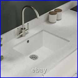 Lamona White granite single bowl sink composite 36L