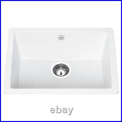 Lamona White granite single bowl sink composite 36L