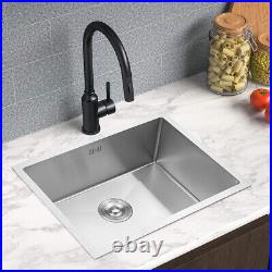 Large Kitchen Single Bowl Sink Stainless Steel 1.0 Bowl With Free Plumbing Kits
