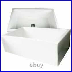 Large Single Bowl Farmhouse Belfast Butler White Ceramic Sink 840mm Wide