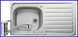 Leisure Linear 1 Bowl Reversible Kitchen Sink and Single Lever Tap Pack