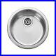 Leisure-Round-Single-Bowl-Inset-440mm-Stainless-Steel-Sink-RB440BF-01-ir