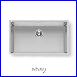 Luxury Stainless Steel Undermount Rectangle Kitchen Sink Single Bowl 725 x 450mm