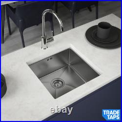 MELIA 1.0 Single Bowl Stainless Steel Kitchen Sink & Waste 440 x 440mm Square