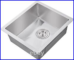 MESIDA Single Bowl Kitchen Sink SUS304 Undermount Stainless Steel 25x18x9 Inch