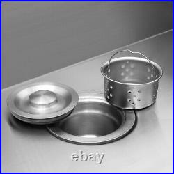 Modern Kitchen Sink Stainless Steel Single/Twin/1.5 Bowl SINK Drainer Waste Kit