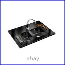 NEW. Franke VBK110 33 Ceramic Black Kitchen Large Single Bowl Sink VBK11033BK