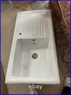 Reginox Ceramic Sink Single bowl 1.0 White 100cm 1000mm