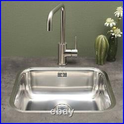 Reginox Colorado Single Bowl Kitchen Sink Waste Stainless Steel Undermount Inset