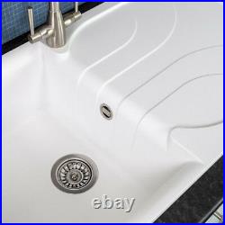 Reginox EGO400 Granite Single Bowl Kitchen Sink White Waste Reversible Recessed