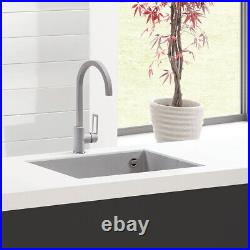Reginox Elleci Quadra100 Grey Granite Undermount Single Bowl Kitchen Sink