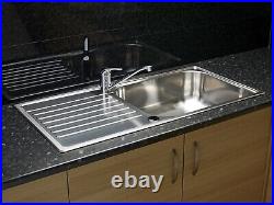 Reginox Minister Inset Stainless Steel Kitchen Sink Single Bowl with Waste Inc