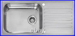 Reginox Minister Reversible Inset Kitchen Sink Stainless Steel Large Single Bowl