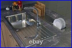 Reginox Minister Reversible Inset Kitchen Sink Stainless Steel Large Single Bowl