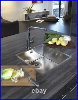 Reginox New York Stainless Steel Kitchen Sink Single Bowl with Integral Waste