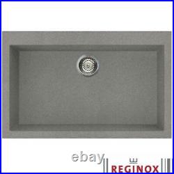 Reginox Quadra 130 1.0 Bowl Titanium Undermount Kitchen Sink QUADRA130 TT