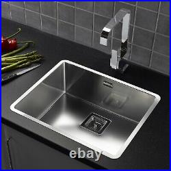 Reginox Texas Single Bowl Kitchen Sink Integrated 50 x 40 Stainless Steel Waste