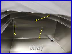 SEE NOTES AKDY 32x22x9 Stainless Steel Single Bowl Drop-In 1-Hole Sink