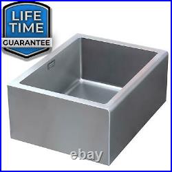 SIA BEL10SS 1.0 Bowl Brushed Stainless Steel Belfast Kitchen Sink & Waste