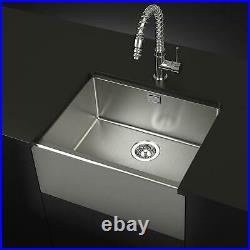 SIA BEL10SS 1.0 Bowl Brushed Stainless Steel Belfast Kitchen Sink & Waste