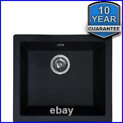 SIA EVOBL 1.0 Bowl Black Composite Inset / Undermount Kitchen Sink And Waste Kit