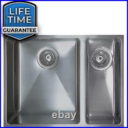 SIA ON15RHSS 1.5 Bowl Undermount / Inset RHD Stainless Steel Kitchen Sink