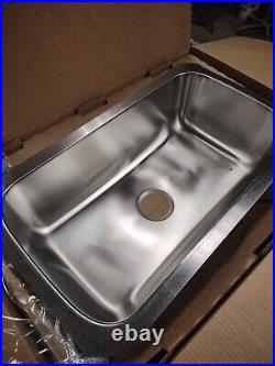 STERLING 11600-NA 32-Inch Undermount Single Bowl Kitchen Sink, Stainless Steel