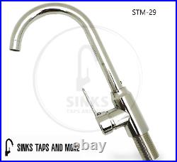 STM DELTA Single Bowl Stainless Steel Kitchen Sink With Drainer With TAP 965x500