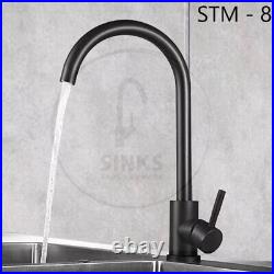 STM DELTA Single Bowl Stainless Steel Reversible Kitchen Sink With TAP 965x500