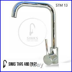 STM ZENITH Single Bowl Stainless Steel Kitchen Sink withDrainer 860x500 With TAP