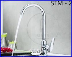 STM Zenith Single deep Bowl S. Steel Reversible Kitchen Sink 860x500mm With TAP