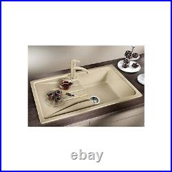Single Bowl Anthracite Composite Kitchen Sink with Reversible Drainer BL467777