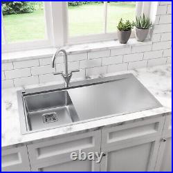 Single Bowl Chrome Stainless Steel Kitchen Sink with Right H BUN/108912002/85942