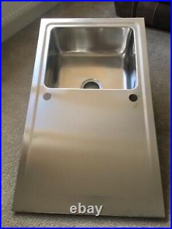 Single Bowl Innova Stainless Steel Kitchen Sink, Drainer & Waste