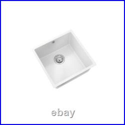 Single Bowl Inset Kitchen Sink (White Granite Composite)